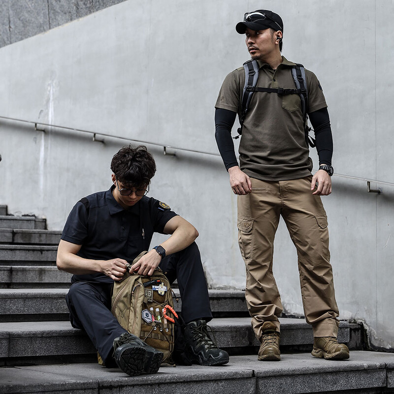 „Emersongear Blue Label“ serija „Mayfly“ taktiniai polo marškinėliai trumpomis rankovėmis sportiniai marškinėliai Treniruotės marškinėliai kempingo žygiai