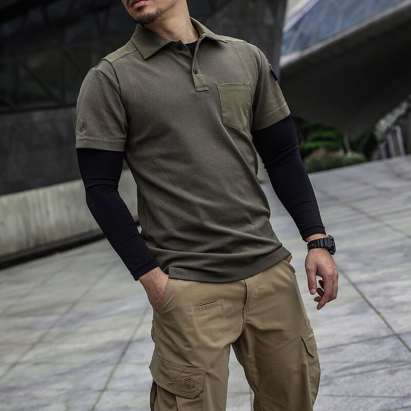 „Emersongear Blue Label“ serija „Mayfly“ taktiniai polo marškinėliai trumpomis rankovėmis sportiniai marškinėliai Treniruotės marškinėliai kempingo žygiai