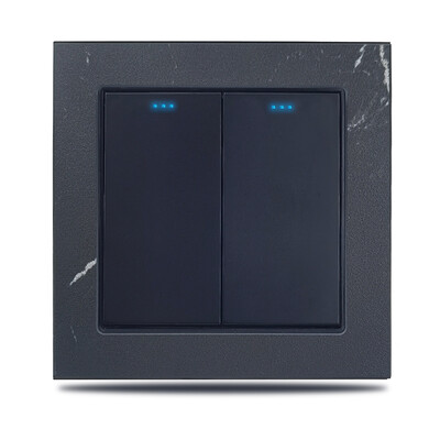 Sienas apgaismojuma slēdzis Sienas kontaktligzda Marmora stila plāksne Akmens panelis USB tipa C ātrās uzlādes kontaktligzda Ūdensnecaurlaidīga vannas istabas ligzda