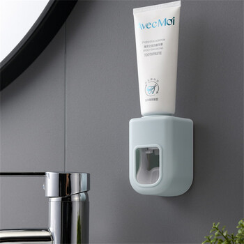 Creative Wall Mount Automatic Toothpaste Dispenser Αξεσουάρ μπάνιου Αδιάβροχη Lazy Toothpaste Squeezer Oδοντόβουρτσα