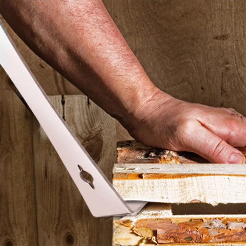 Daudzfunkcionāls 3 vienā skrāpis nerūsējošā tērauda kokapstrāde lauznis Tīkla seja medus griezējs plakanu galvu paceļams nazis