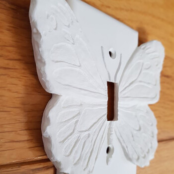 Κάλυμμα διακόπτη 3D Butterfly For Single Gang Toggle Switch Butterfly Decor Print Κάλυμμα πλάκας διακόπτη φωτός Πλαστικές πλάκες τοίχου