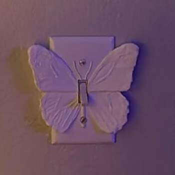 Κάλυμμα διακόπτη 3D Butterfly For Single Gang Toggle Switch Butterfly Decor Print Κάλυμμα πλάκας διακόπτη φωτός Πλαστικές πλάκες τοίχου