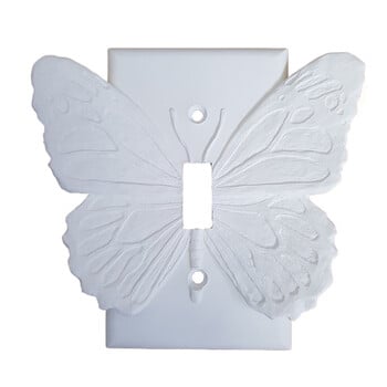 Κάλυμμα διακόπτη 3D Butterfly For Single Gang Toggle Switch Butterfly Decor Print Κάλυμμα πλάκας διακόπτη φωτός Πλαστικές πλάκες τοίχου