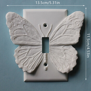 Κάλυμμα διακόπτη 3D Butterfly For Single Gang Toggle Switch Butterfly Decor Print Κάλυμμα πλάκας διακόπτη φωτός Πλαστικές πλάκες τοίχου