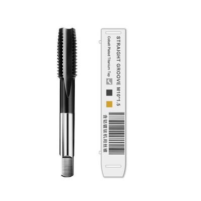 YIFINO M35 kobalto turintis titano dengtas HSS čiaupas, skirtas nerūdijančio plieno tiesiems griovelių / antgalio / spiraliniams čiaupams M2-M16