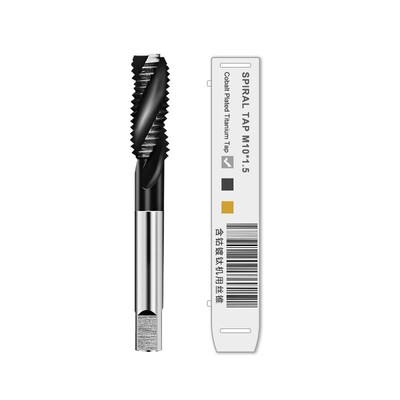 YIFINO M35 kobalto turintis titano dengtas HSS čiaupas, skirtas nerūdijančio plieno tiesiems griovelių / antgalio / spiraliniams čiaupams M2-M16