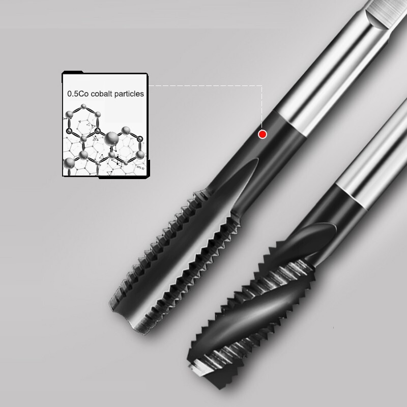 YIFINO M35 kobalto turintis titano dengtas HSS čiaupas, skirtas nerūdijančio plieno tiesiems griovelių / antgalio / spiraliniams čiaupams M2-M16