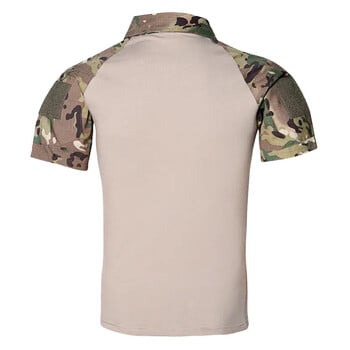 Πουκάμισα Camo για εξωτερικούς χώρους Tees Ανδρικά μπλουζάκια Tactical Combat Ρούχα κυνηγιού Μπλουζάκια γυμναστικής Ρούχα που αναπνέουν