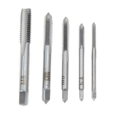 Set de robinet metric Set de burghie Seturi de scule de mână M3-M8 Mașină Spiral Point File Filet Set de robinet și matrițe Metal Lemn