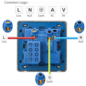 Avoir Light Switch Push Button Grey Brushed panel Plate USB Wall Switches EU UK 16A 20A 45A 110-250V 1 2 3 4 Gang 1 2 Way