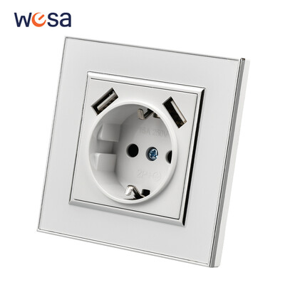 WESA Biely zrkadlový akrylový nástenný vypínač, samozhášací panel, 3-cestný, 1-cestný, nástenný kolískový vypínač, Zap/Vyp, 16A AC 250V, 86mm*86mm