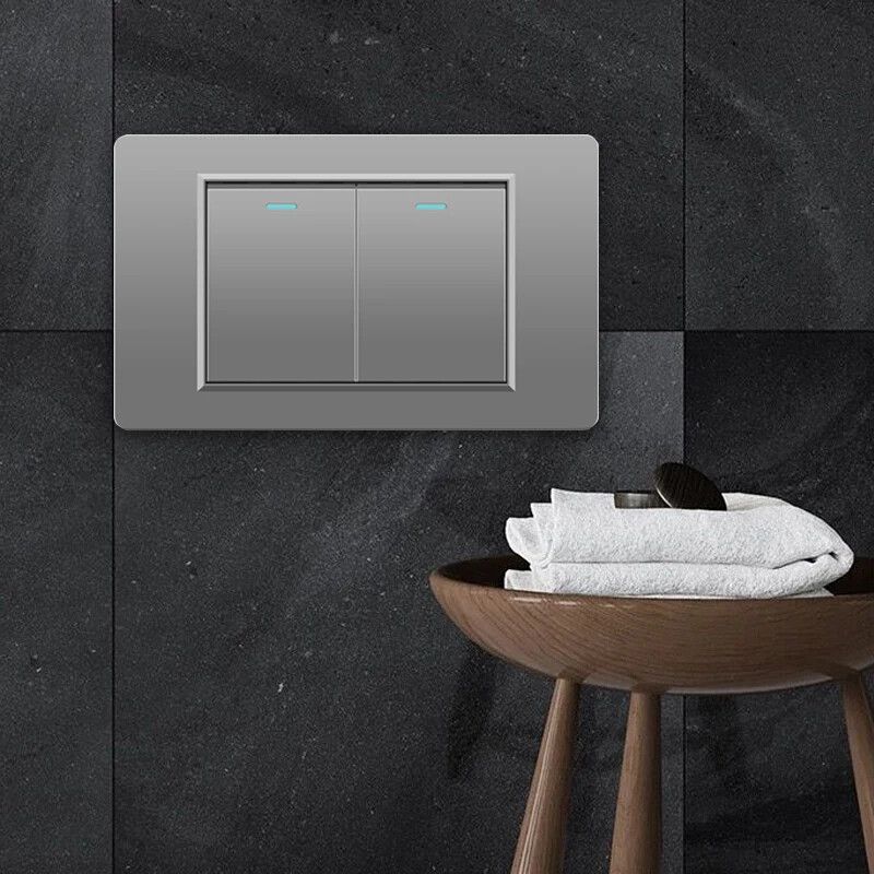 118 Tüüp Brasiilia Korea AU USA standardne seinavalgusti lüliti 16A PC paneel Toide ON VÄLJAS 1/2/3/4/Gangi kahesuunaline klahvlüliti