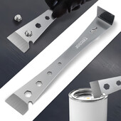 Nerūsējošā tērauda stieņu skrāpis, daudzfunkcionāls plakans stieņu skrāpis, kas paredzēts, lai veidotu skrāpējamo grīdlīstes apgriešanas skrāpi biškopju stropu rīks