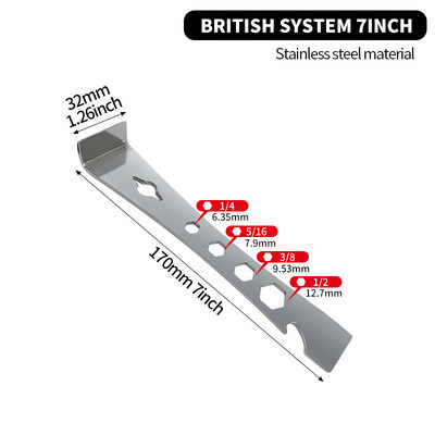 Nerūsējošā tērauda stieņu skrāpis, daudzfunkcionāls plakans stieņu skrāpis, kas paredzēts, lai veidotu skrāpējamo grīdlīstes apgriešanas skrāpi biškopju stropu rīks