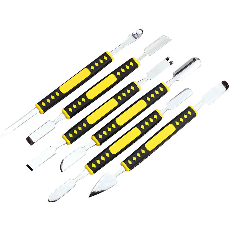 6 vnt., Kompiuterinis mobilusis telefonas Tablet Pry Bar Daugiafunkcis rankinis išmontavimo įrankis Bimetalinė galvutė, kad būtų patogiau išardyti