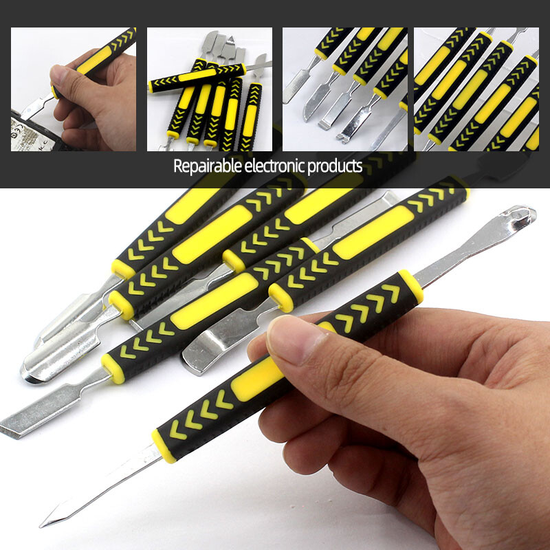 6 vnt., Kompiuterinis mobilusis telefonas Tablet Pry Bar Daugiafunkcis rankinis išmontavimo įrankis Bimetalinė galvutė, kad būtų patogiau išardyti