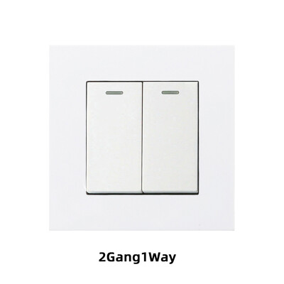 Avoiri seinavalgusti lüliti arvuti plastpaneel valge klapplüliti 1 2 3 4 1 2-suunalised nupplülitid kodu jaoks 86 mm x 86 mm 220 V