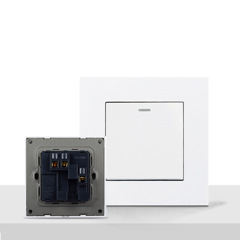 Avoiri seinavalgusti lüliti arvuti plastpaneel valge klapplüliti 1 2 3 4 1 2-suunalised nupplülitid kodu jaoks 86 mm x 86 mm 220 V