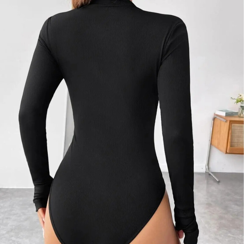 Seksīgi garās piedurknes ar rāvējslēdzēju un rāvējslēdzēju Amazones stila cieši pieguļoši uzvalki sievietēm Eiropas Amerikas tirgū