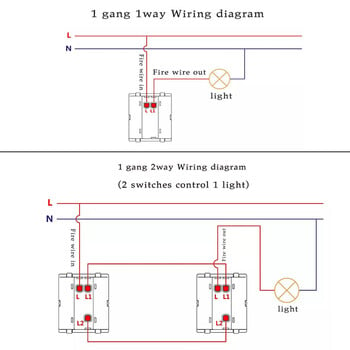 EIOMR Crystal Glass Switch Panel LED Indicator 86mm*86mm 1 2 Διακόπτης Gang Button Light Switch 16A 250V Rocker Wall Light Switch