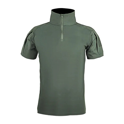 Tricouri de vară pentru bărbați Desert Digital, tactice, cu mânecă scurtă, de luptă, de vânătoare, de camuflaj, din bumbac, de îmbrăcăminte pentru paintball