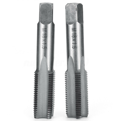 1 pereche robinet cu filet dreapta, canelat, filet fin, robinet metric, M12 M14 M16 M20, pas de 1,5 mm, unealtă din oțel de mare viteză