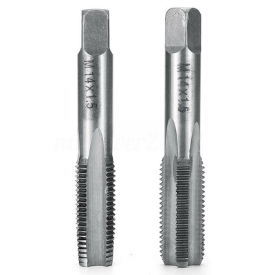 1 pereche robinet cu filet dreapta, canelat, filet fin, robinet metric, M12 M14 M16 M20, pas de 1,5 mm, unealtă din oțel de mare viteză