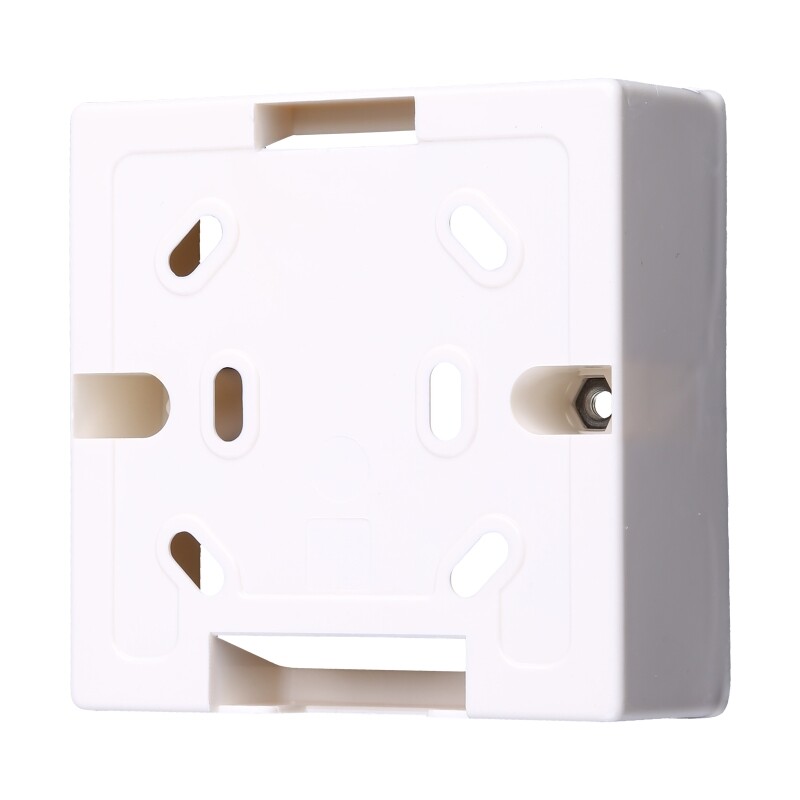 2024. gada jauna pretliesmojoša barošanas kārba, PVC materiāls, 3,3 cm dziļuma apakšējā kārba, pie sienas stiprināma sadales kārbas termostata kārbas temperatūras kontroliera kārba