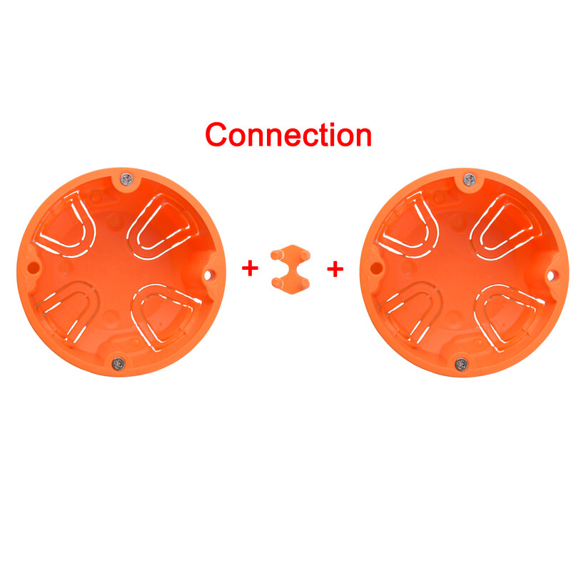 Ugunsdrošs datora materiāls 1 Gang Dry Oderes kaste ģipškartona/ģipškartona/ģipškartona plāksnei 47mm dziļuma sienas slēdža kārba ligzdas kasete