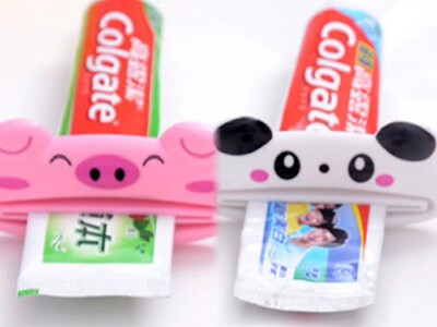 1 tk Cartoon hambapasta pressimismasin, armas loomade hambapasta toru pressimismasin, 4 valikut, laste vannitoatarvikud