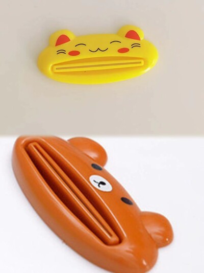 1 tk Cartoon hambapasta pressimismasin, armas loomade hambapasta toru pressimismasin, 4 valikut, laste vannitoatarvikud