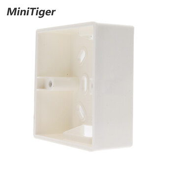 Minitiger External Mounting Box 86mm*86mm*34mm for 86mm Standard Touch Switch and Socket Εφαρμογή για οποιαδήποτε θέση επιφάνειας τοίχου