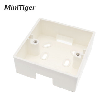 Minitiger External Mounting Box 86mm*86mm*34mm for 86mm Standard Touch Switch and Socket Εφαρμογή για οποιαδήποτε θέση επιφάνειας τοίχου