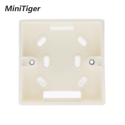 Minitiger External Mounting Box 86mm*86mm*34mm for 86mm Standard Touch Switch and Socket Εφαρμογή για οποιαδήποτε θέση επιφάνειας τοίχου