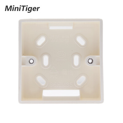 Cutie de montare externă Minitiger 86 mm * 86 mm * 34 mm pentru întrerupător tactil standard și priză de 86 mm Se aplică pentru orice poziție a suprafeței peretelui