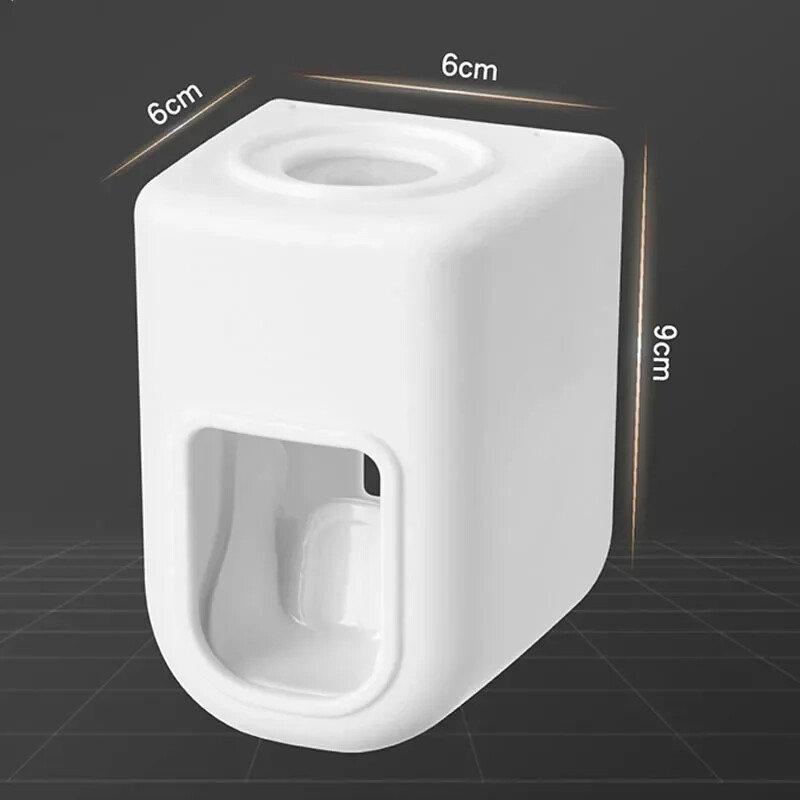 Automatinis dantų pastos dozatorius vonios kambariui, dulkėms atsparus dantų šepetėlio laikiklis, montuojamas ant sienos dantų pastos spaustukas namams