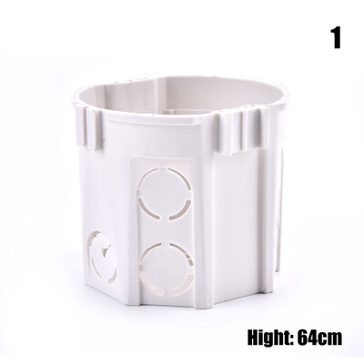 1tk Seinale paigaldatav sisekarp Uus seinakinnituskarp Sisemine kassett Valge kast 70*65mm EL-i kinnituskarbi jaoks Standardne lüliti pistikupesa