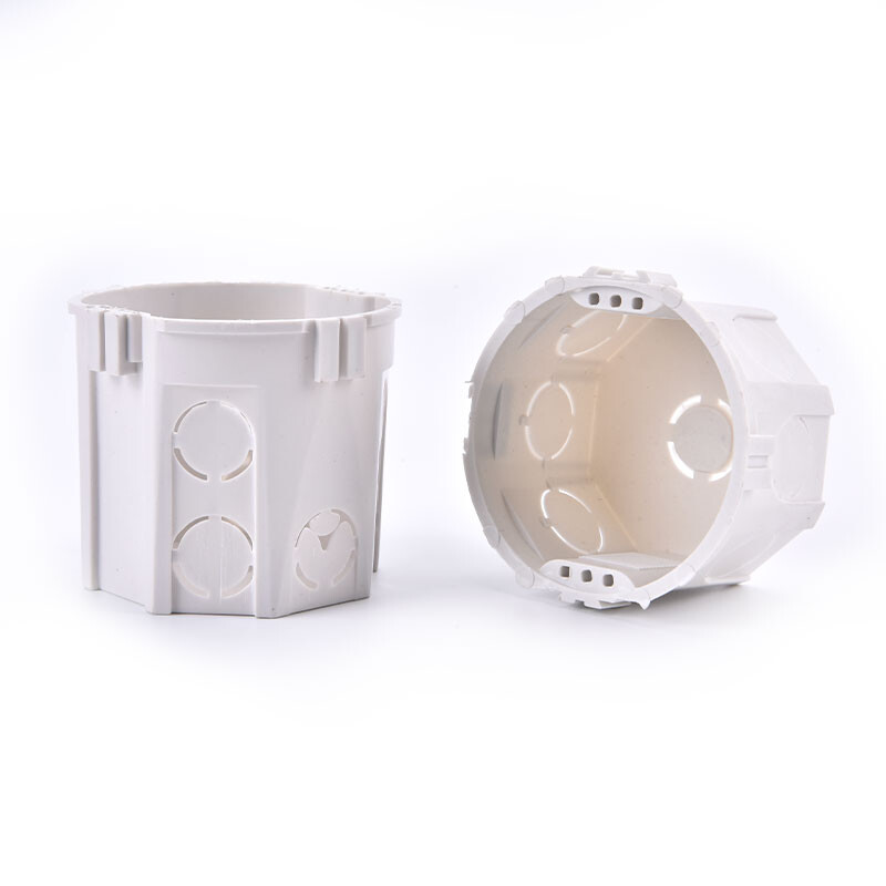 1tk Seinale paigaldatav sisekarp Uus seinakinnituskarp Sisemine kassett Valge kast 70*65mm EL-i kinnituskarbi jaoks Standardne lüliti pistikupesa