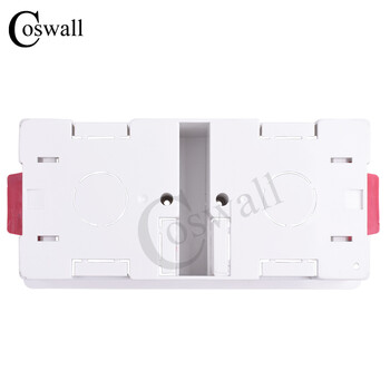 Coswall 86 Type 2 Gang Dry Lining Box Για γυψοσανίδα Γυψοσανίδα Γυψοσανίδα βάθους 35mm Διακόπτης τοίχου BOX Κασέτα τοίχου