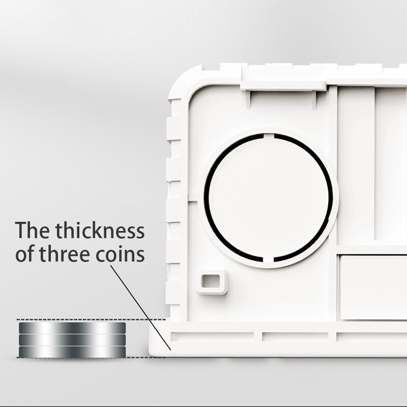 Aingh reguleeritav paigalduskarp elektriühenduse jaoks 86 tüüpi pistikupesade ja lülitite jaoks 86 mm * 86 mm * 40 mm valge seinaühendus