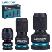 Convertor de impact LIBRATON la 1/4 hexagonal 1/2 3/8 1/4“ mamă la Adaptor hexagonal de 1/4 inch Adaptoare pentru cheie de impact pentru suporturi de biți de impact