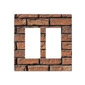 Plaatide prindid 2 Gang Double Rocker/Decora valguslüliti kate Dekoratiivne pistikupesa seinaplaat Elektriline esikülg Kodusisustus