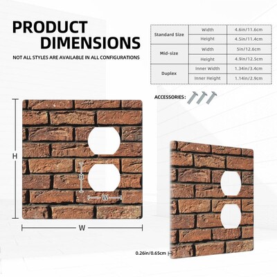 Plaatide prindid 2 Gang Double Rocker/Decora valguslüliti kate Dekoratiivne pistikupesa seinaplaat Elektriline esikülg Kodusisustus