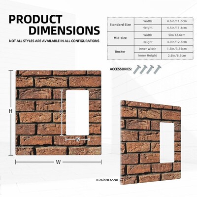 Plaatide prindid 2 Gang Double Rocker/Decora valguslüliti kate Dekoratiivne pistikupesa seinaplaat Elektriline esikülg Kodusisustus
