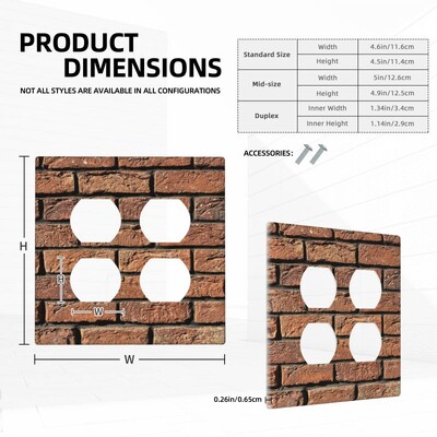 Plaatide prindid 2 Gang Double Rocker/Decora valguslüliti kate Dekoratiivne pistikupesa seinaplaat Elektriline esikülg Kodusisustus