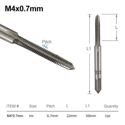 Βιδωτή βρύση M3-M14 HSS Μετρικό βύσμα βρύσης με τρυπάνι χειροκίνητα Εργαλεία σπειρώματος