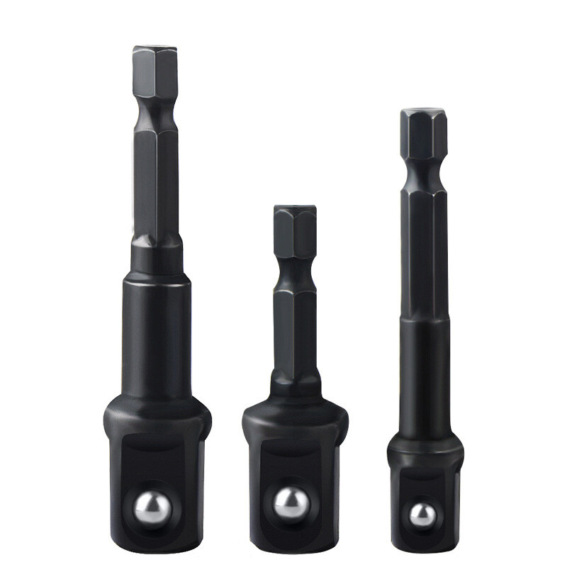 Adaptér na vŕtací objímku 1/4'' predĺženie šesťhrannej stopky pre rázový uťahovák 1/2'' 3/8'' 1/2'' adaptér na štvorcovú hlavu vrtáka, sada ručných náradia