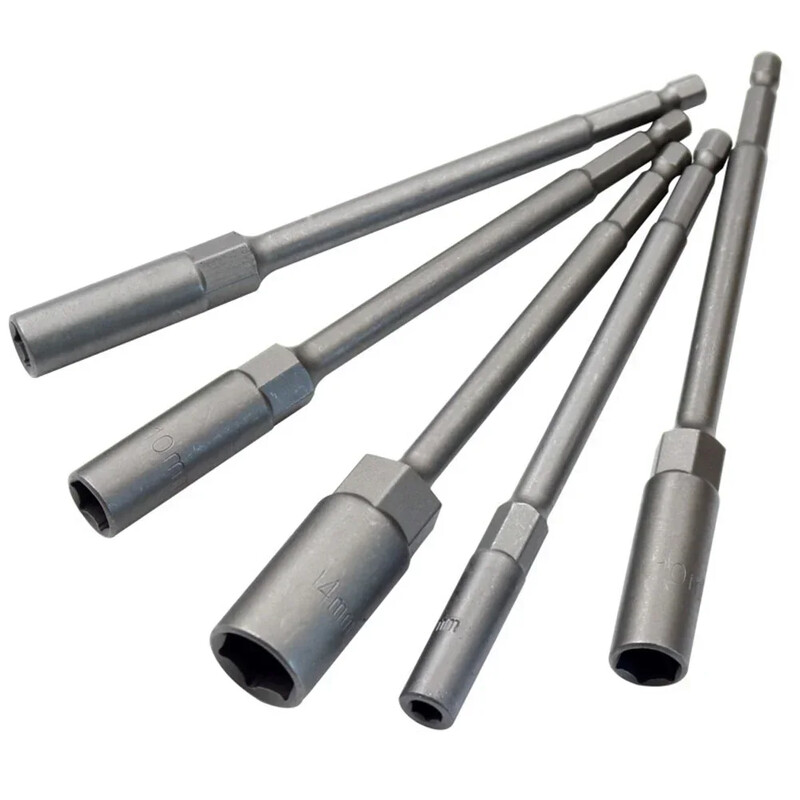 1 ks objímka 150 mm šesťhranný kľúč na vrtáky s adaptérom 5,5-19 mm pre elektrický kľúč, predlžovacia objímka, manuálne náradie na opravu auta
