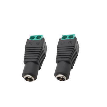 5/10Pcs 5,5 x 2,1mm 5,5 x 2,5mm DC Power Male Female Plug Connector Adapter for 3528 5050 LED Strip Light Camera